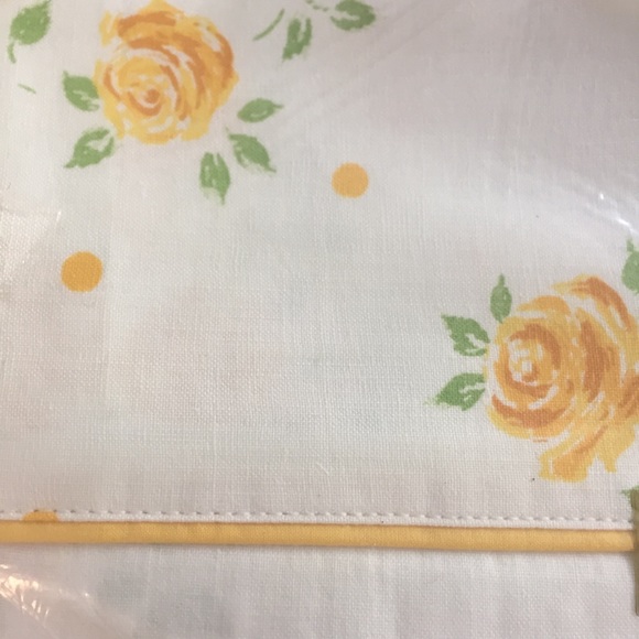 70s Floral Sheet NOS - Picture 4 of 11